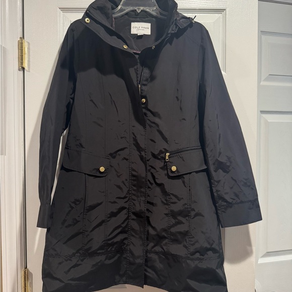 Cole Haan Jackets & Blazers - Cole Haan Women's Black Lightweight Rain Jacket NWOT